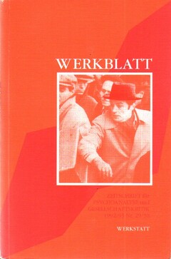 WERKBLATT - Psychoanalyse und Gesellschaftskritik