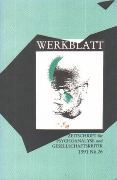 WERKBLATT - Psychoanalyse und Gesellschaftskritik