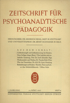 Zeitschrift für psychoanalytische Pädagogik