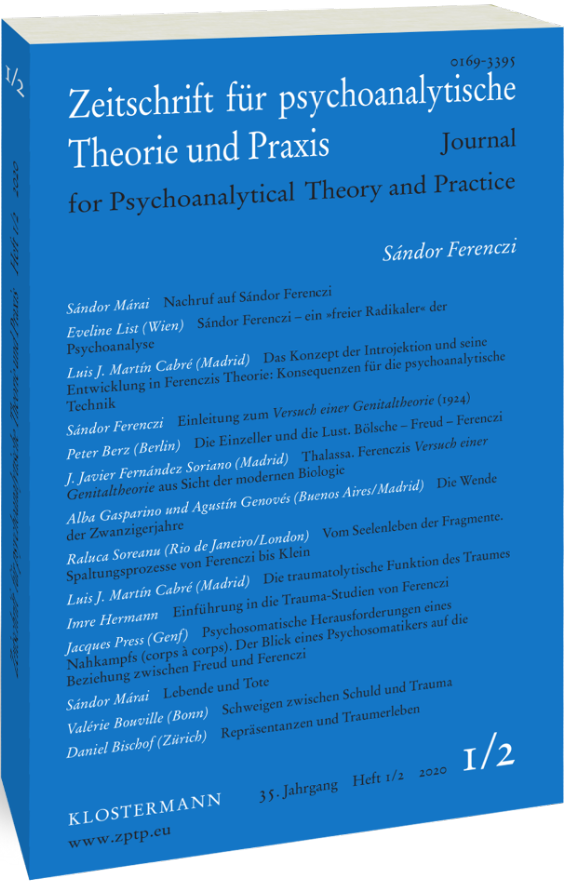 Zeitschrift für psychoanalytische Theorie und Praxis, Jg. XXXV, (2020), Heft 1/2