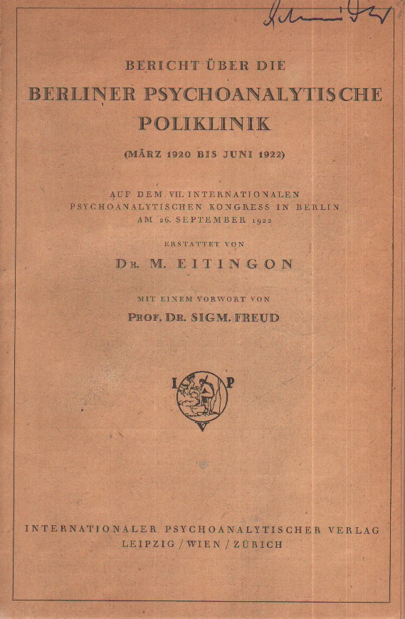 Bericht über die Berliner psychoanalytische Poliklinik