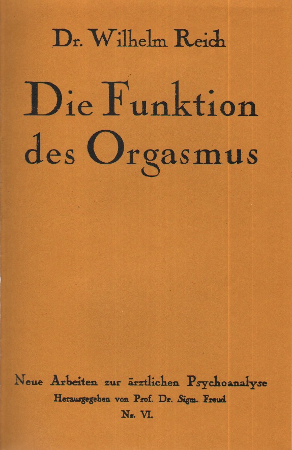Zur Funktion des Orgasmus - Originalcover