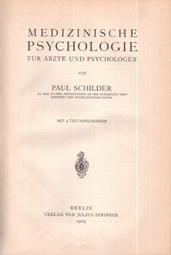 Medizinische Psychologie für Ärzte und Psychologen