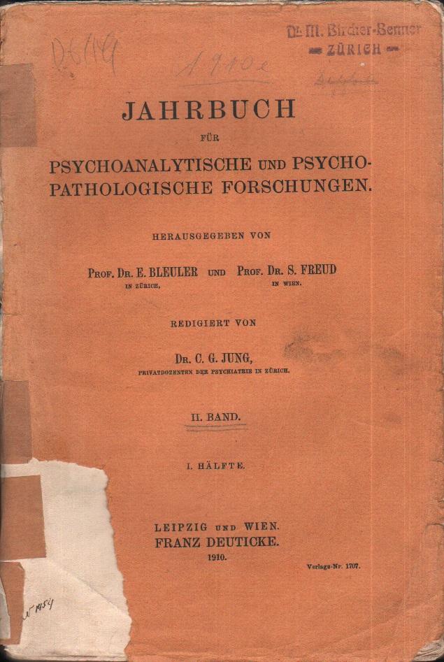 Jahrbuch für psychoanalytische und psychopathologische Forschungen - II. Band, 1. Teil