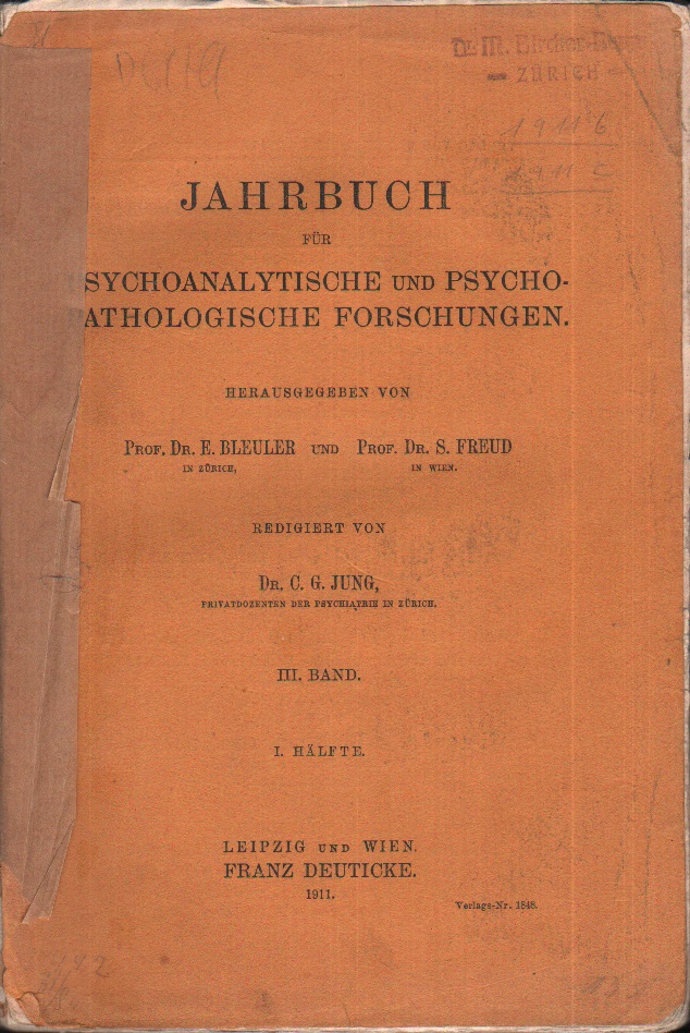 Jahrbuch für psychoanalytische und psychopathologische Forschungen - III. Band, 1. Teil