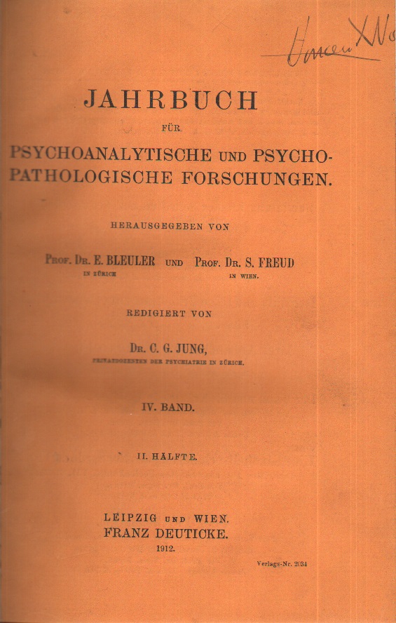 Jahrbuch für psychoanalytische und psychopathologische Forschungen - IV. Band, 2. Teil