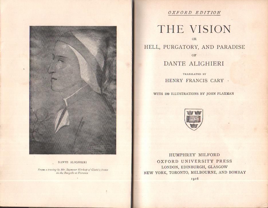 The Vision of Dante - Titelblatt