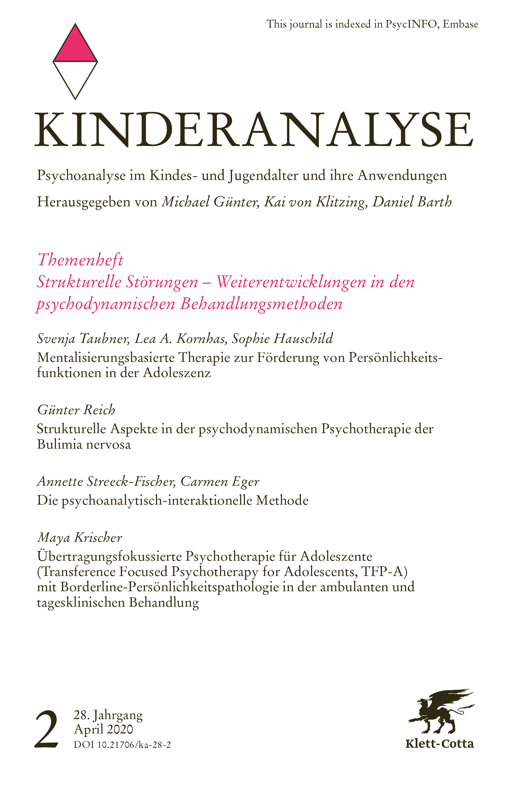 Kinderanalyse Heft April 2020