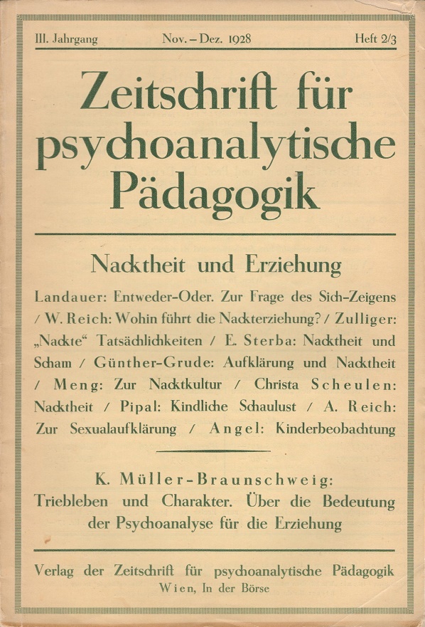 Variante 1: Zeitschrift für psychoanalytische Pädagogik 1928 - Ausgabe 2/3 - 