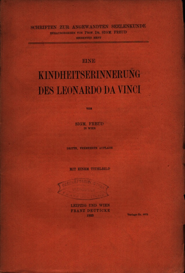 Eine Kindheitserinnerung des Leonardo da Vinci - Cover