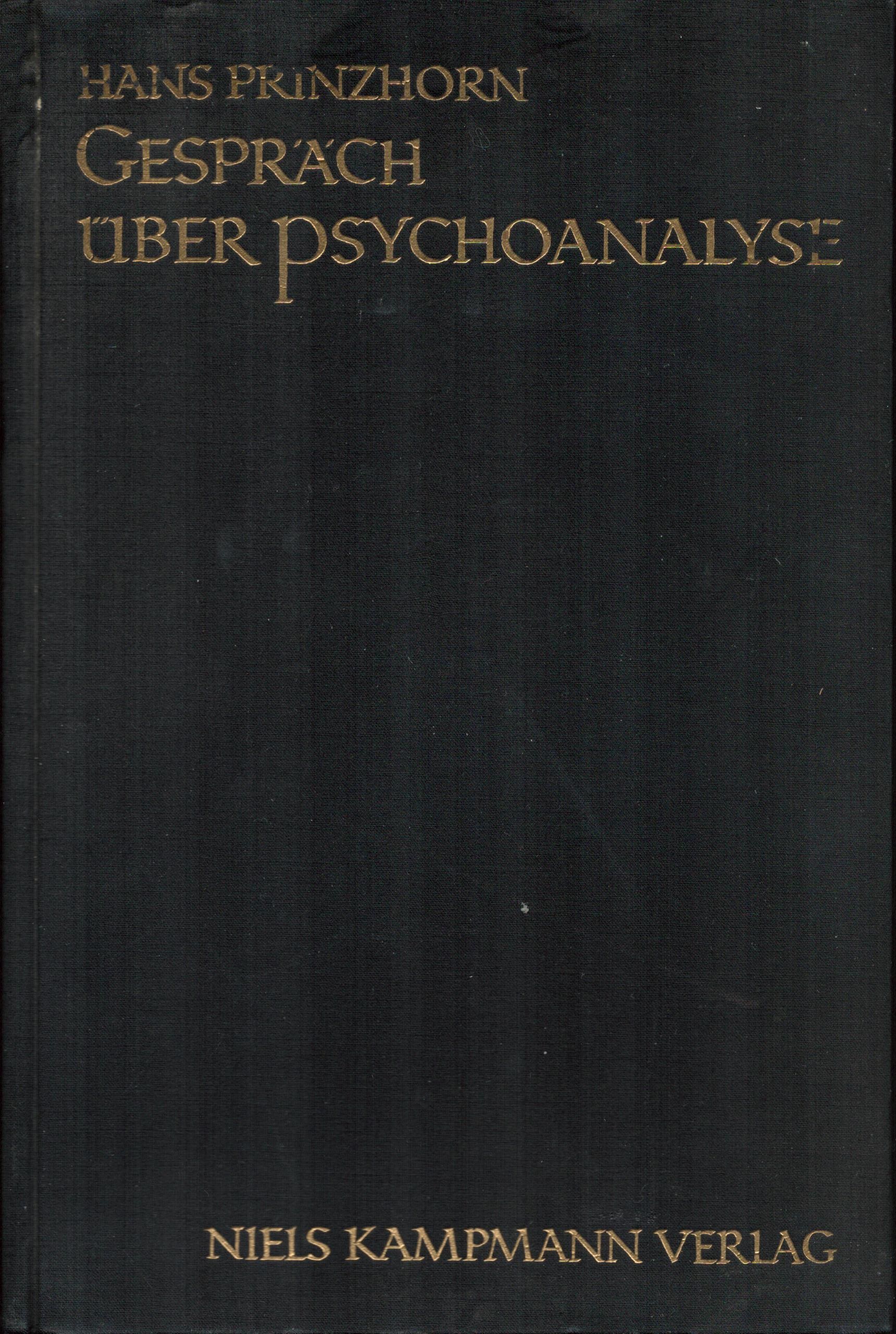 Gespräch über Psychoanalyse - Cover