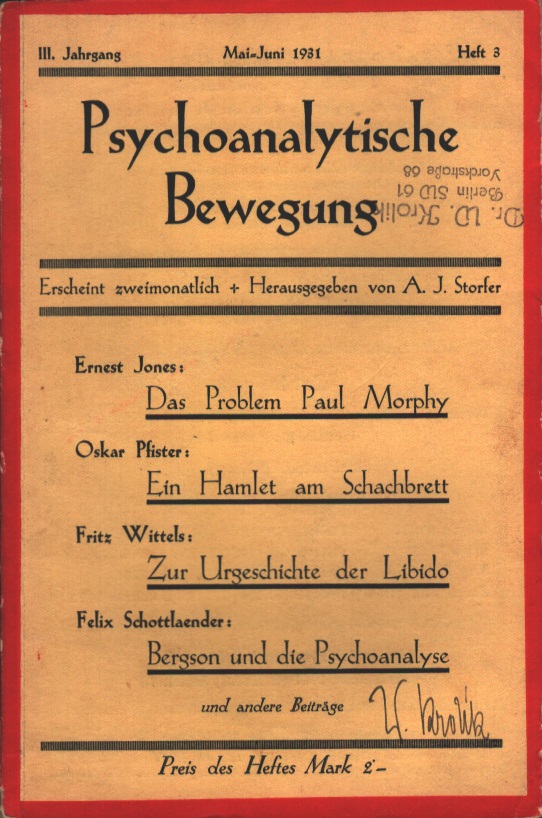 Die psychoanalytische Bewegung 1931 - Ausgabe 3