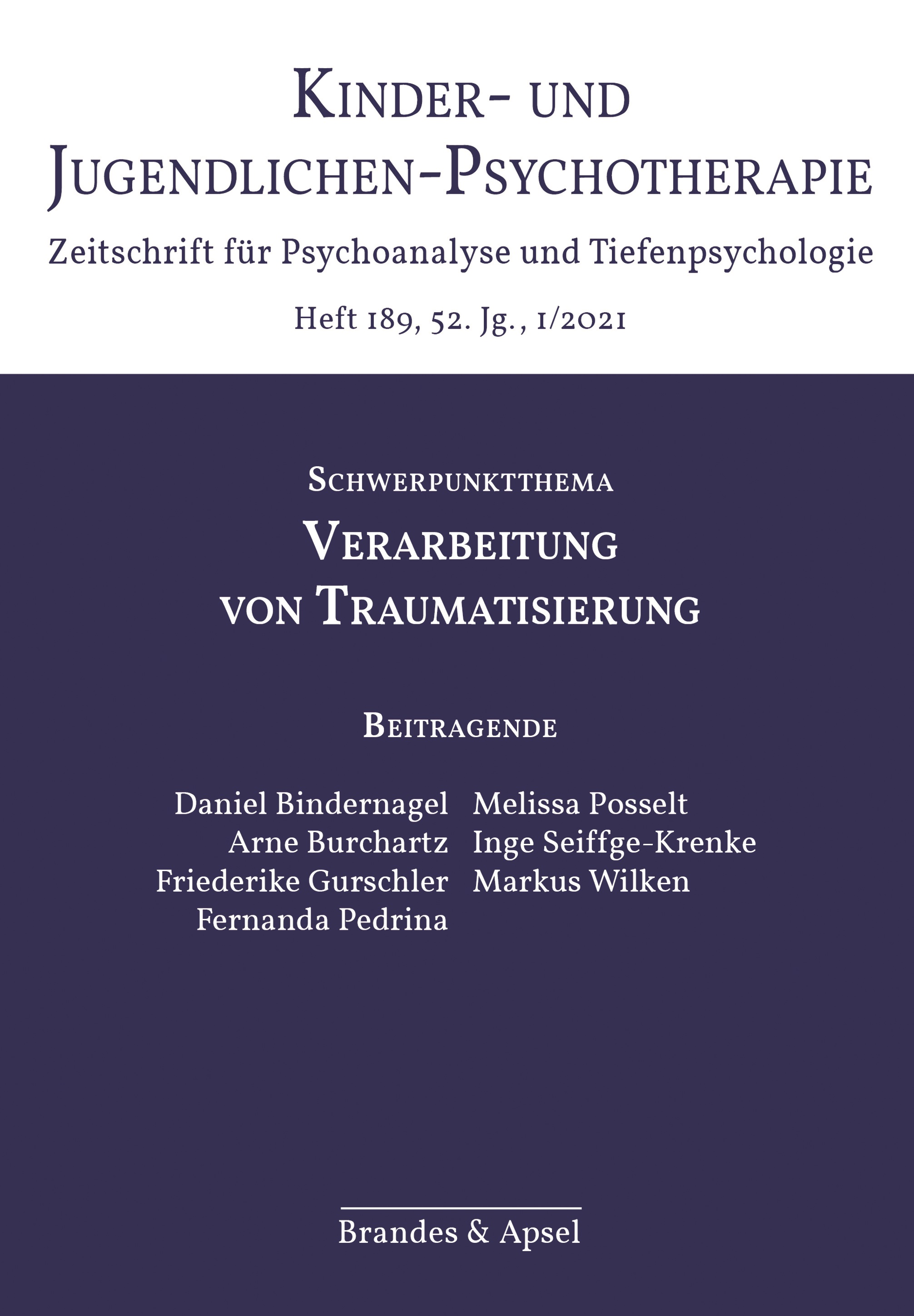 Kinder- und Jugendlichen-Psychotherapie (KJP) - Ausgabe 189