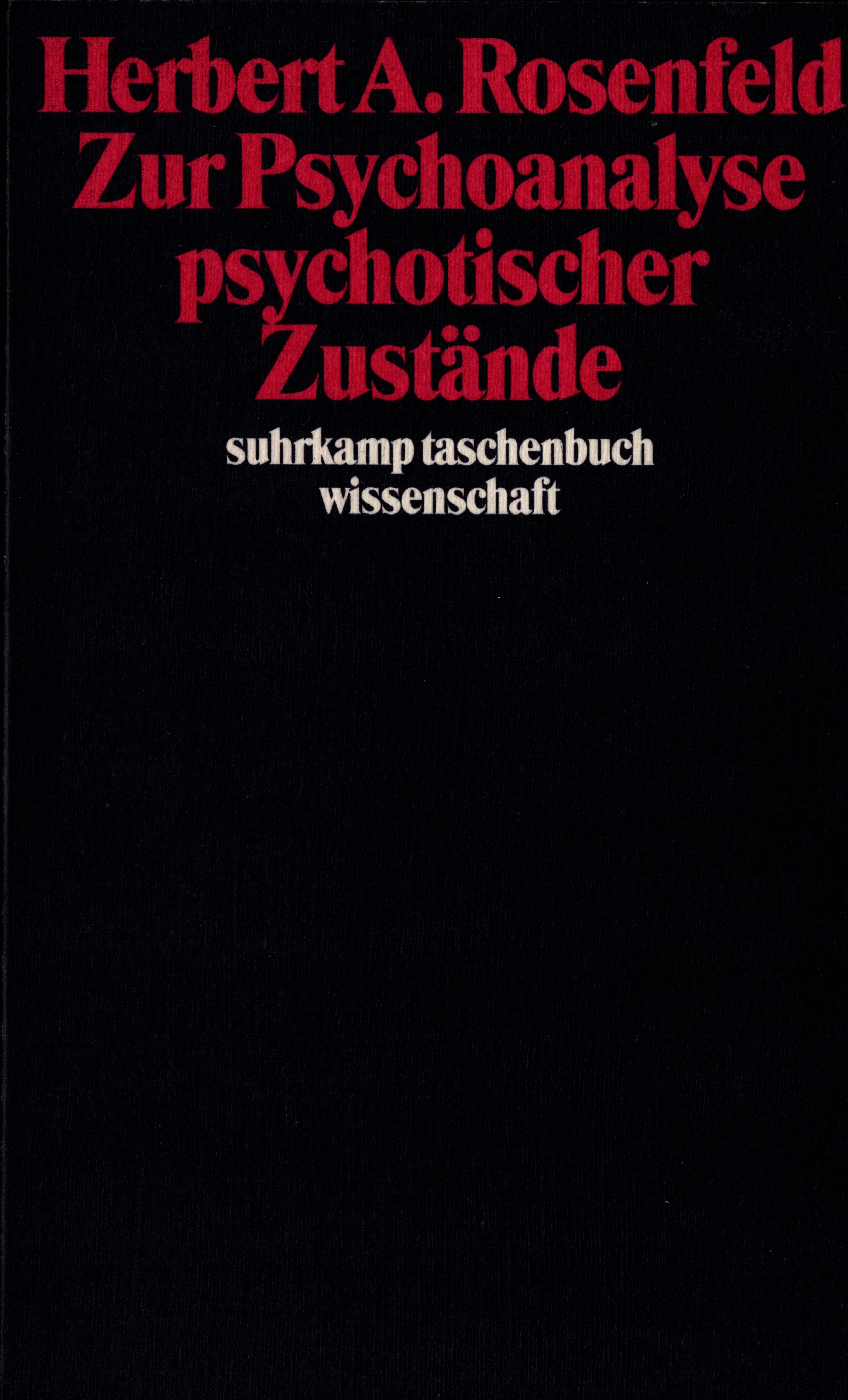 Zur Psychoanalyse psychotischer Zustände - Cover