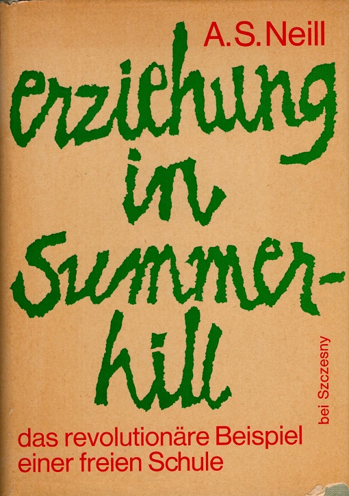 Erziehung in Summerhill - Schutzumschlag