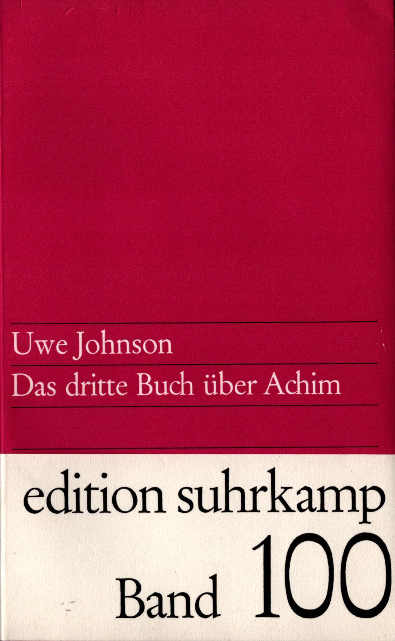 Das dritte Buch über Achim - Schutzumschlag