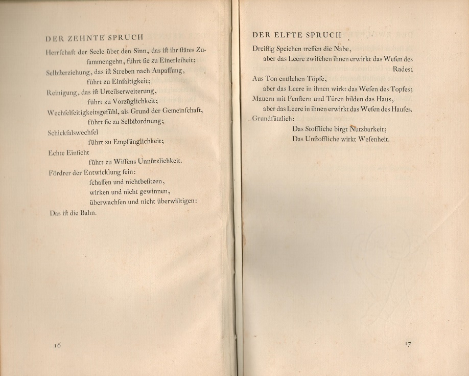 Die Bahn und der rechte Weg des Lao-Tse - Blick ins Buch