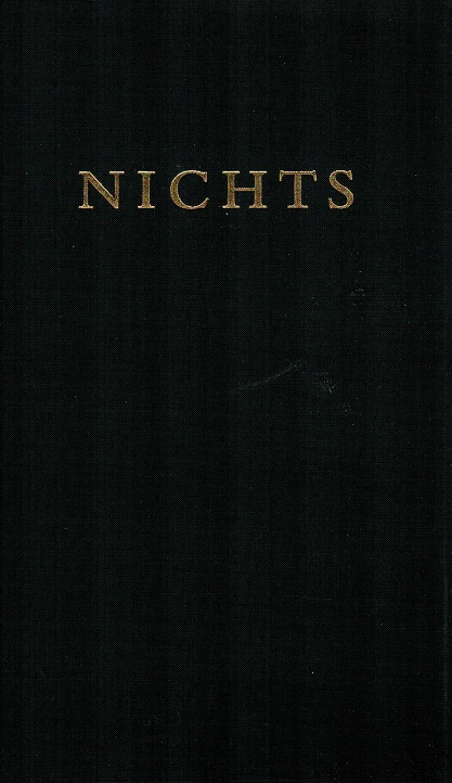 Nichts - vorderer Buchdeckel