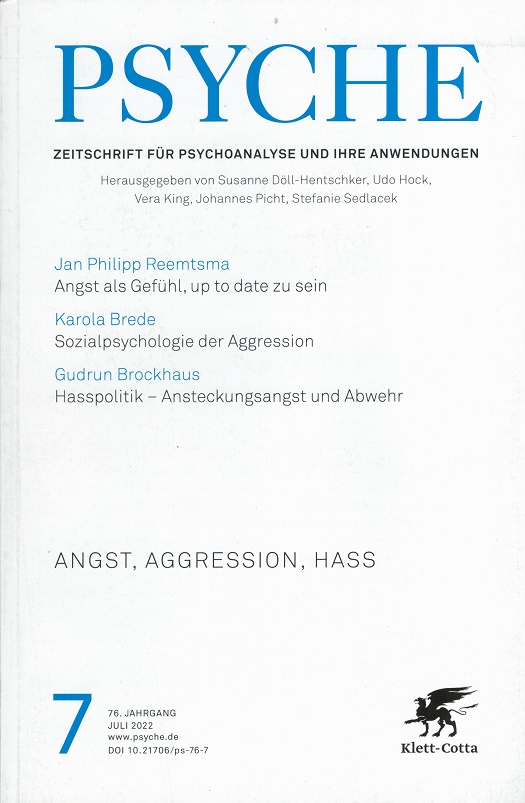 Zeitschrift für Psychoanalyse und ihre Anwendung - Cover