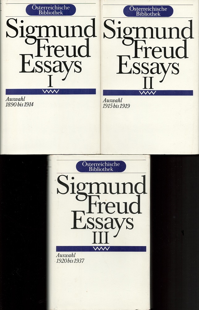 Sigmund Freud: Essays, Ausgabe in 3 Bänden