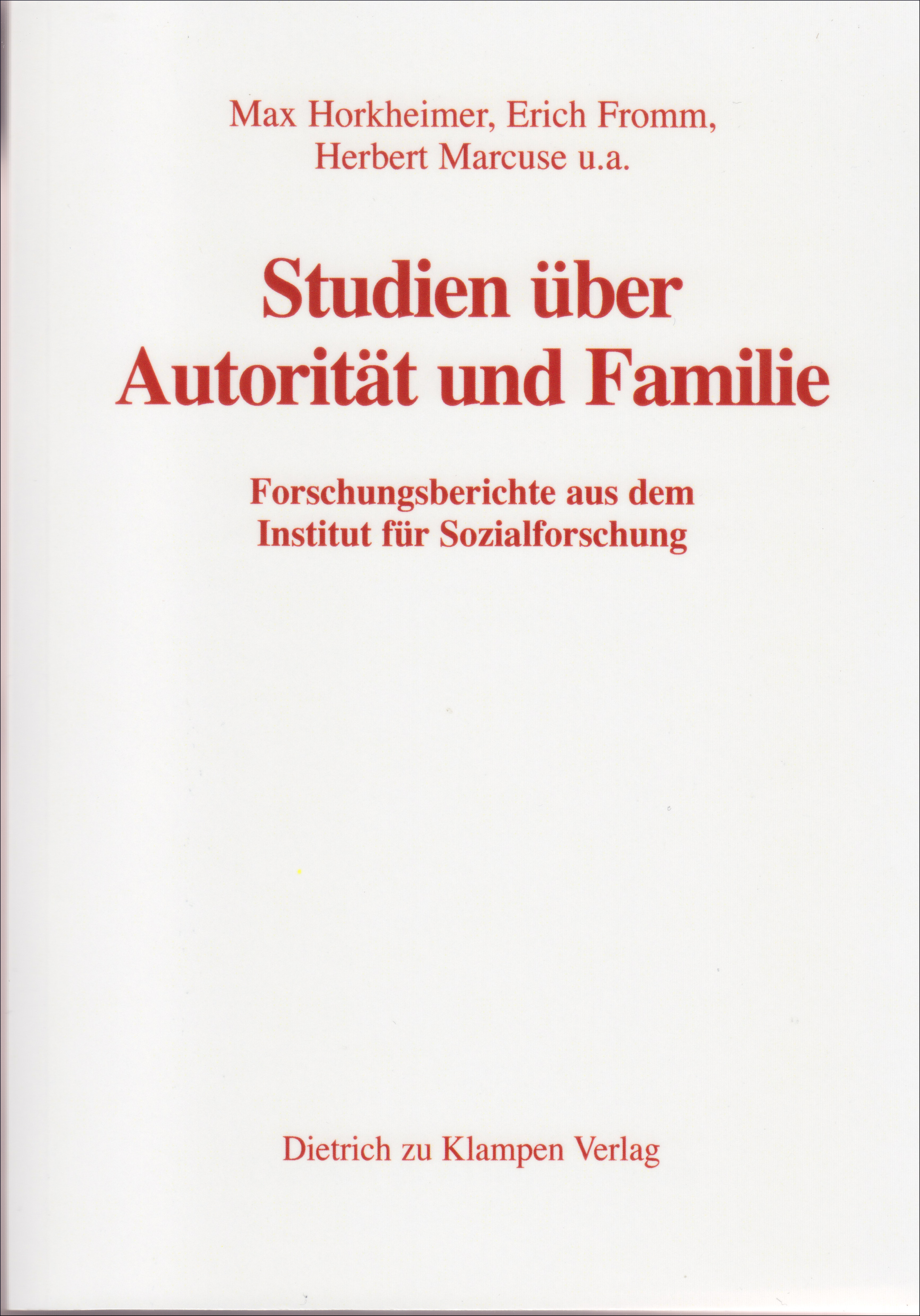 Studien über Autorität und Familie