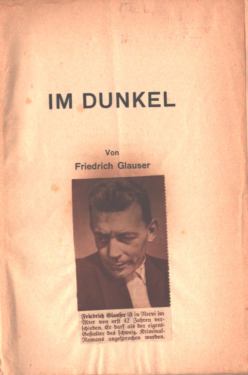 Im Dunkel - Vorsatzblatt