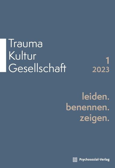 Trauma Kultur Gesselschaft - Cover