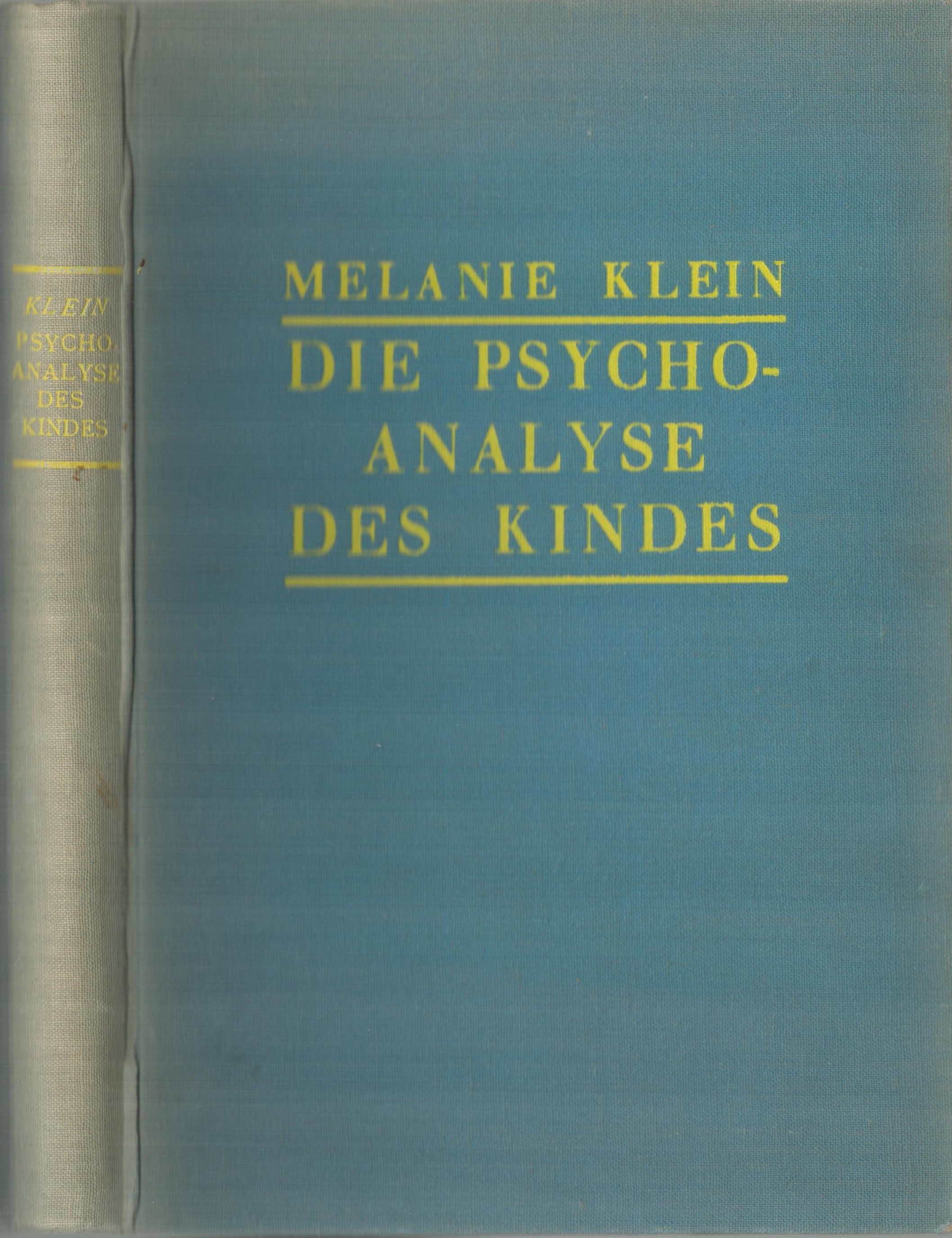 Die Psychoanalyse des Kindes - vorderer Buchdeckel