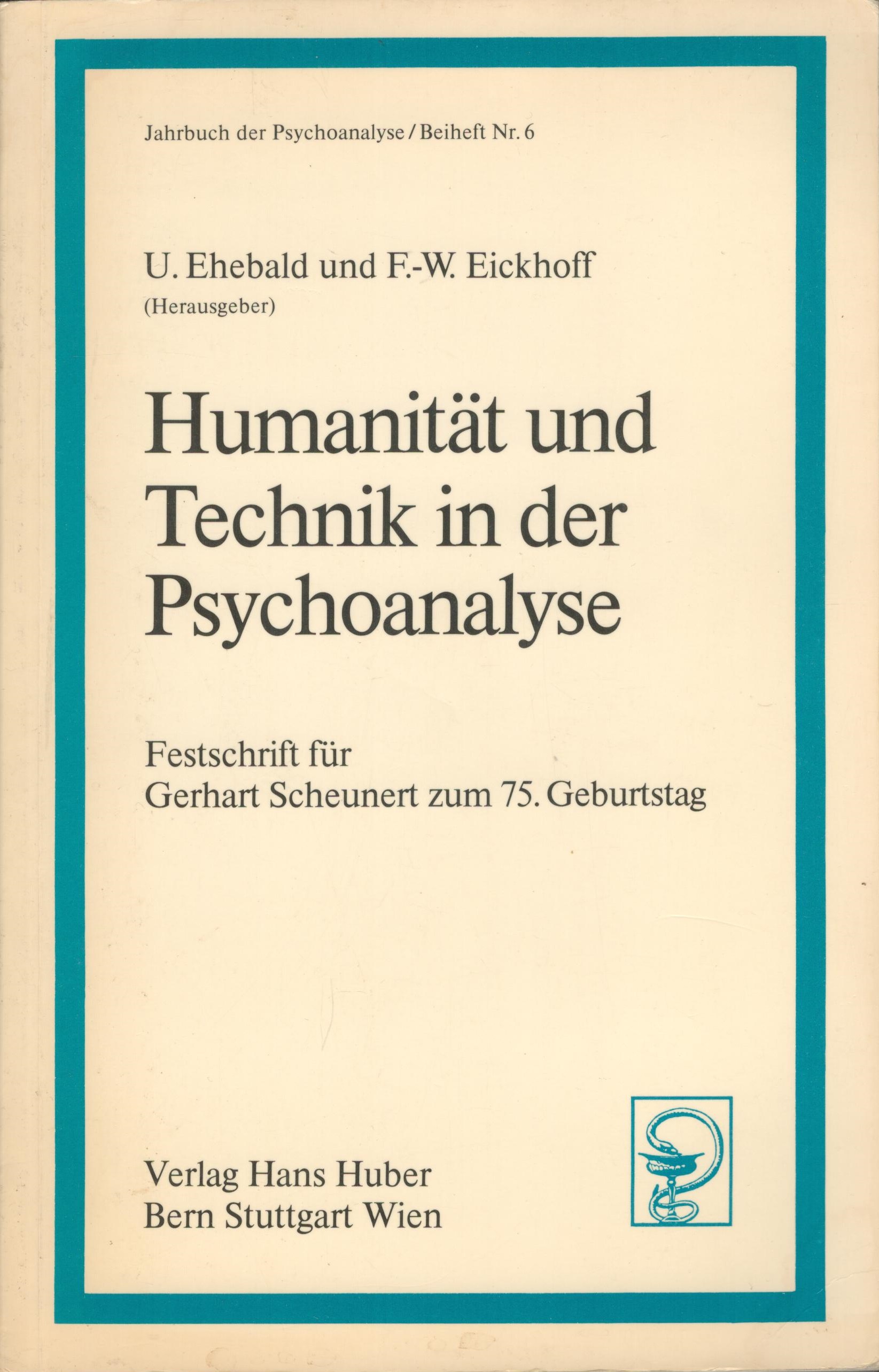 Humanität in der Technik in der Psychoanalyse - Cover