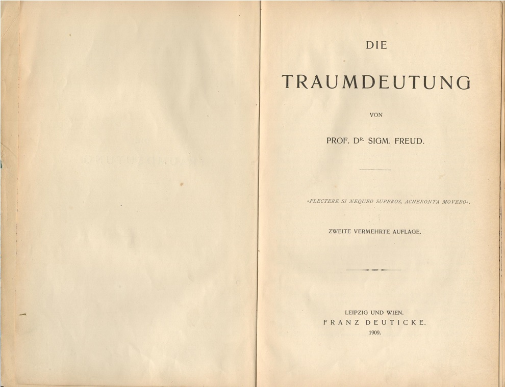 Freud Traumdeutung 2 Auflage private Bindung Titel