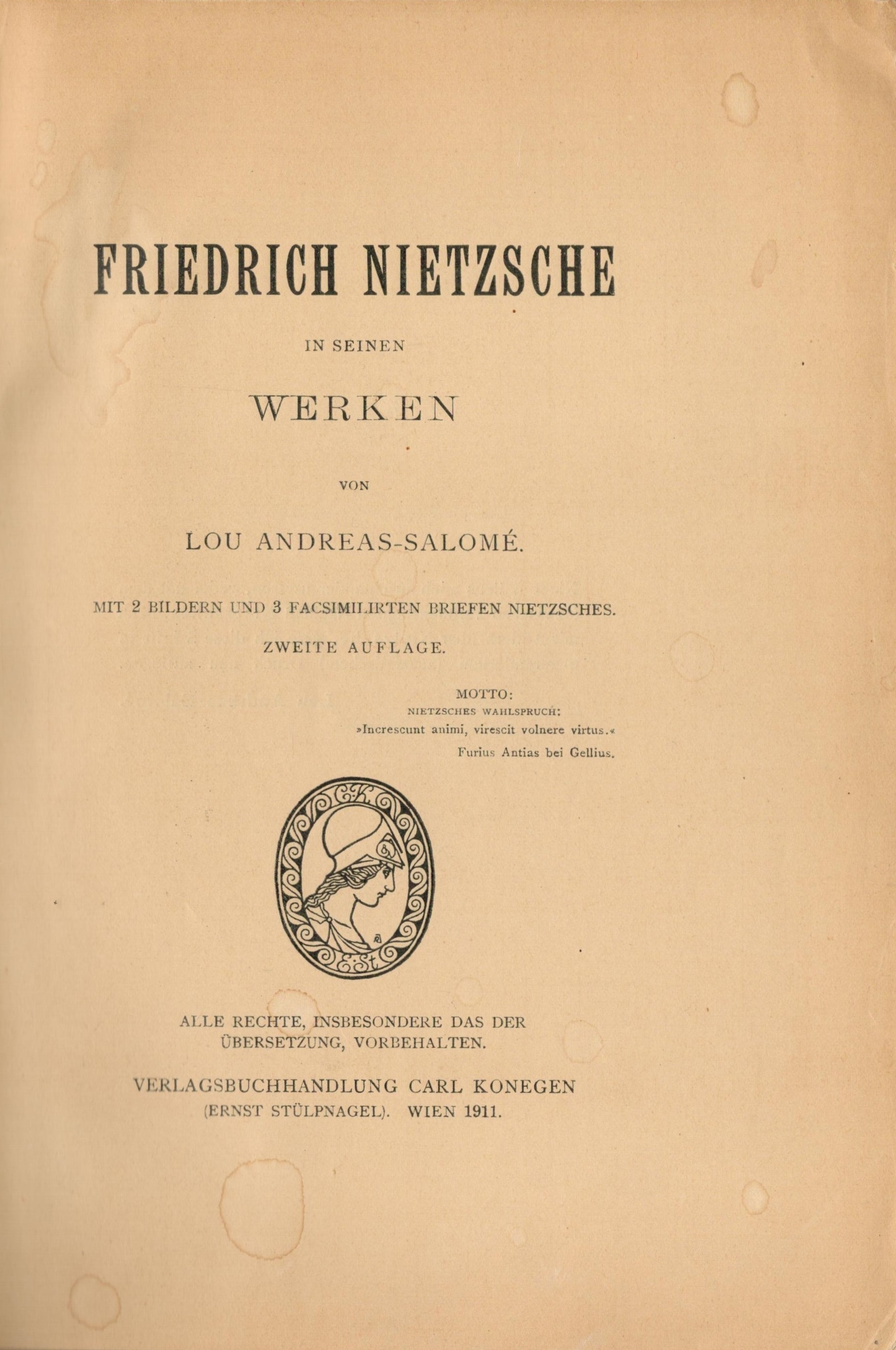 Friedrich Nietzsche  - Titelblatt