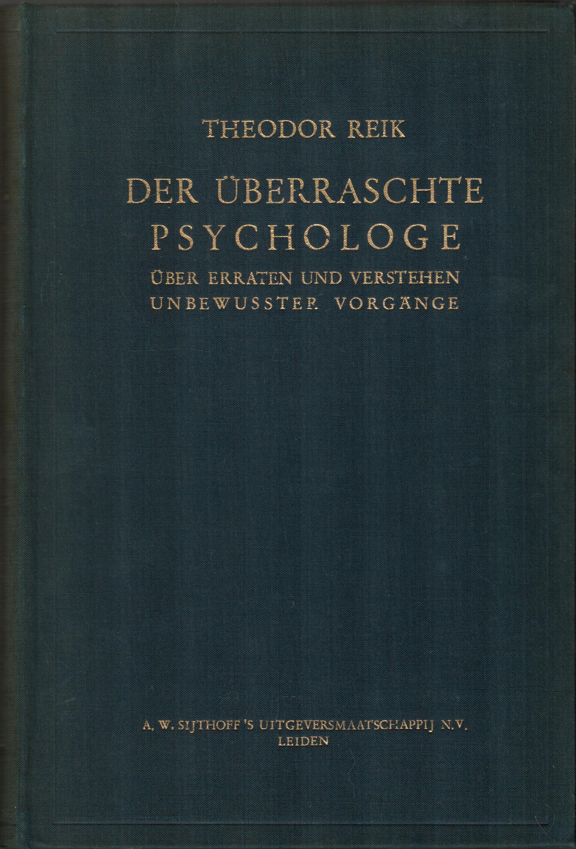 Der überraschte Psychologe - vorderer Buchdeckel