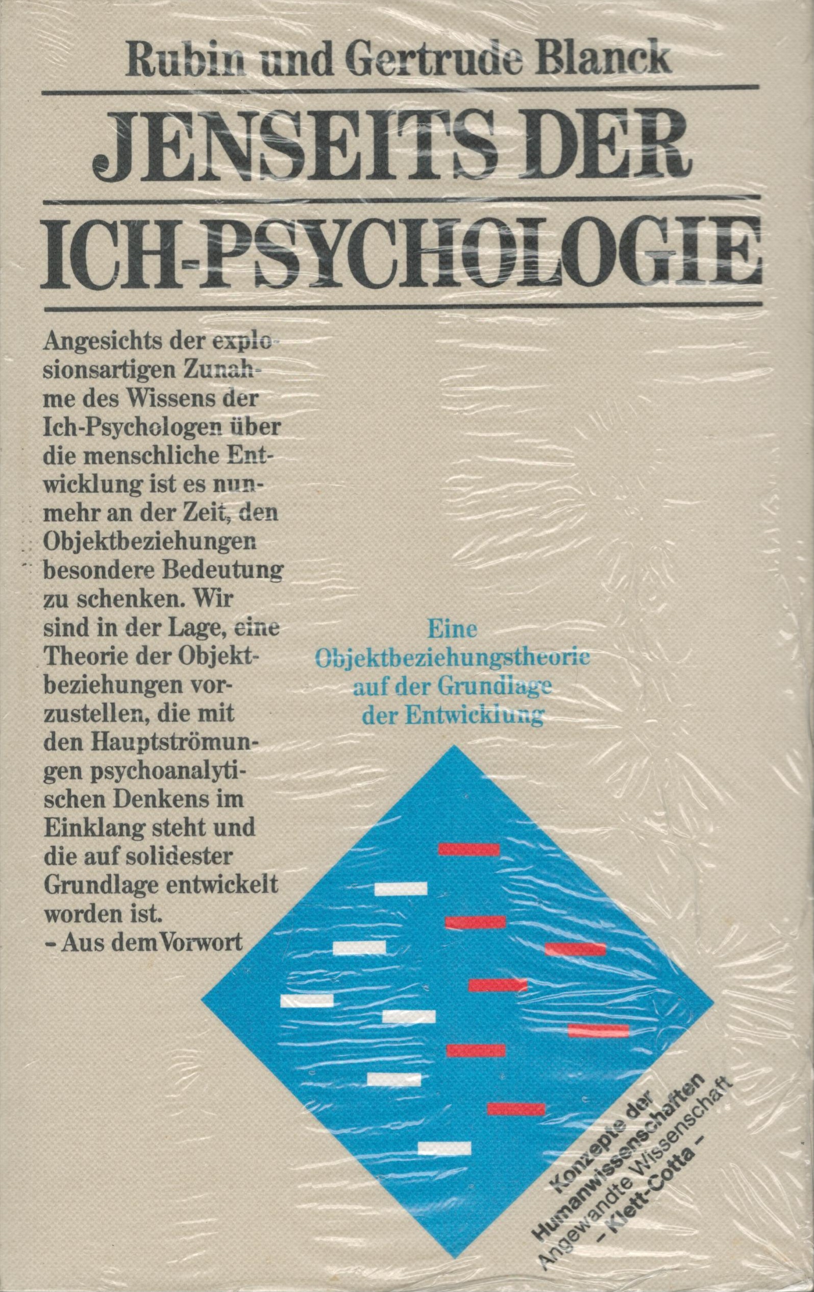 Jenseits der Ich-Pschologie - Cover