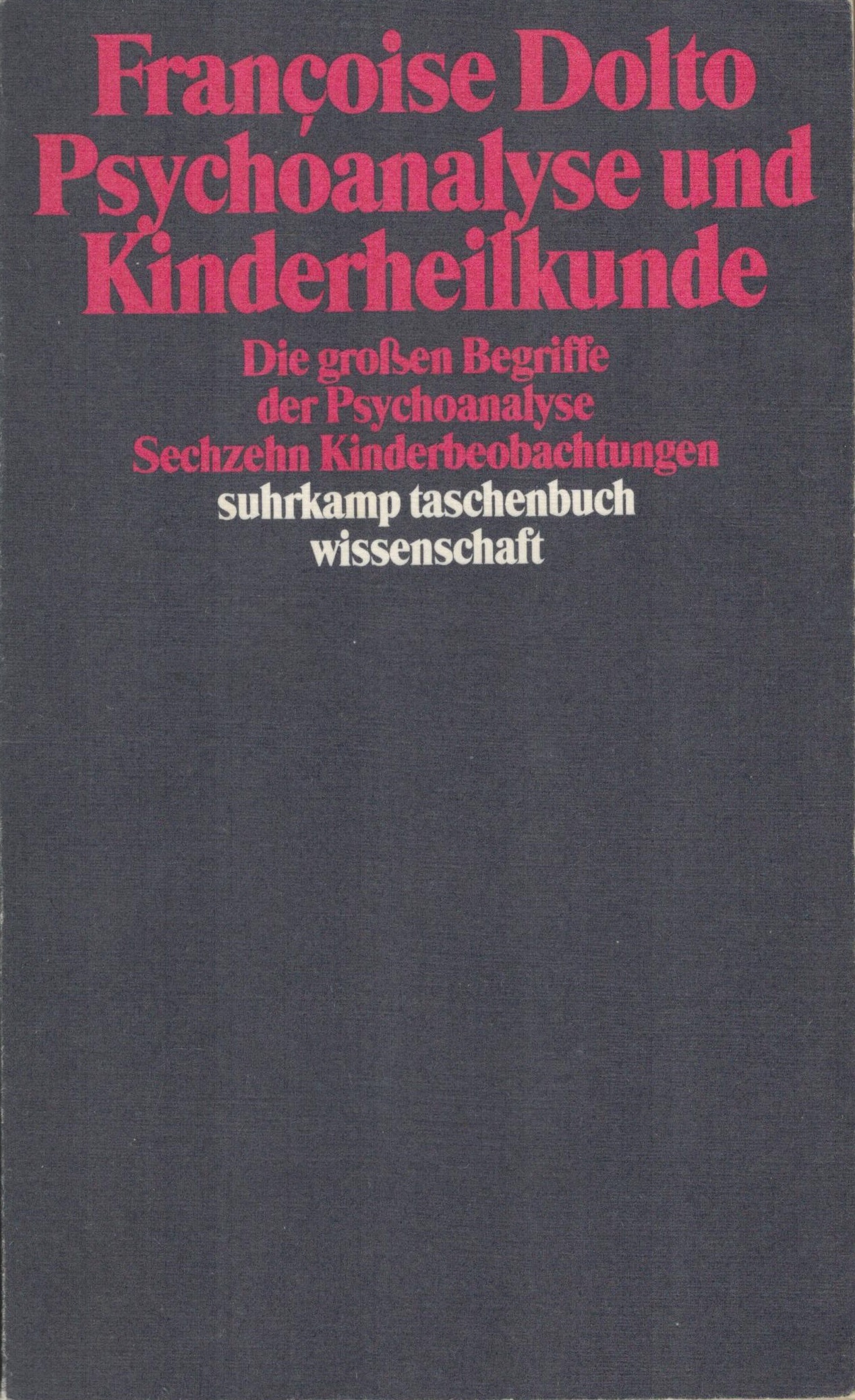 Psychoanalyse und Kinderheilkunde - Cover