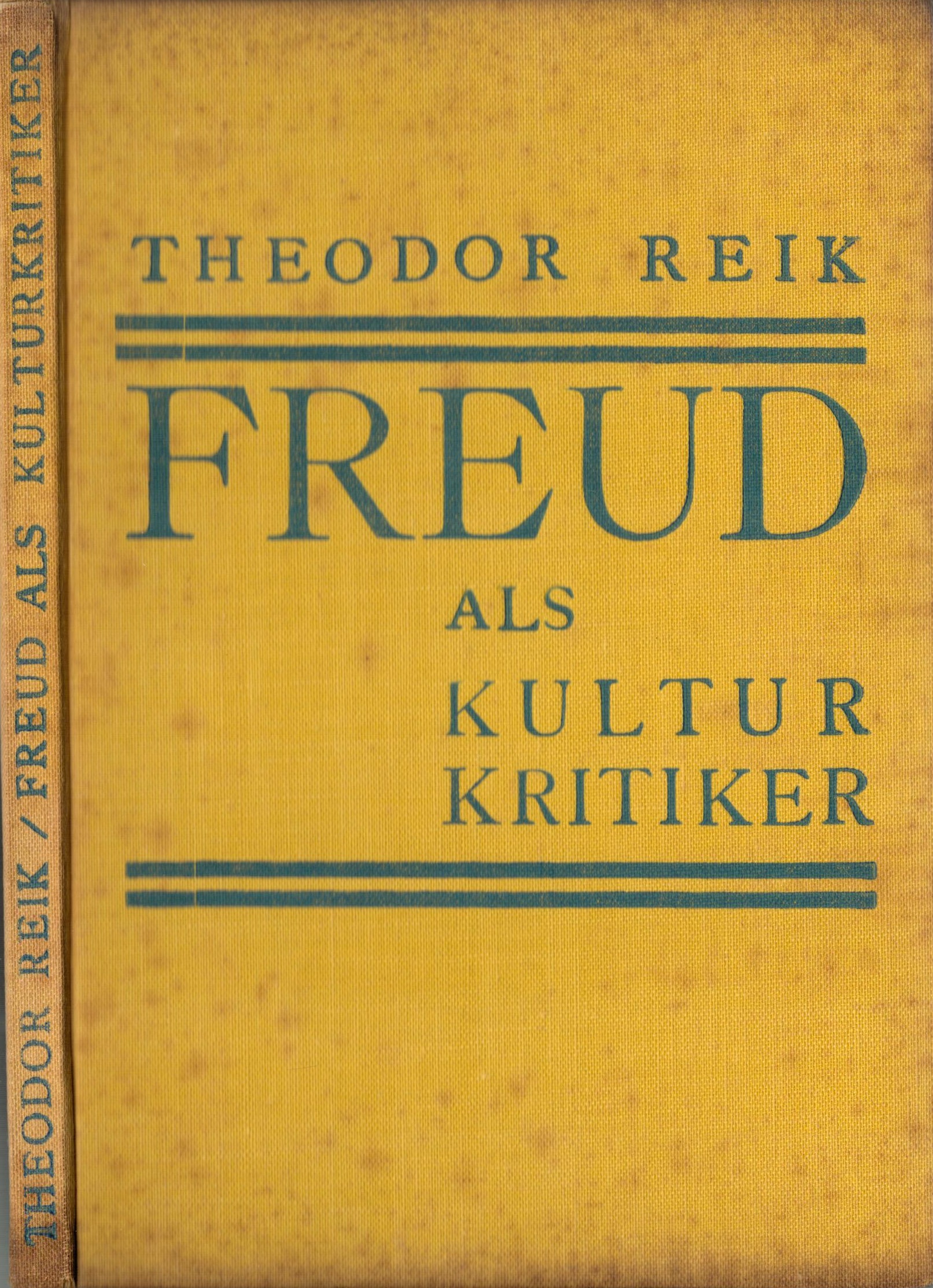 Freud als Kulturkritiker - vorderer Buchdeckel