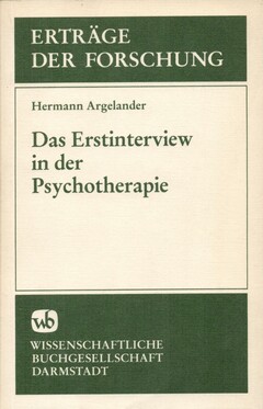Das Erstinterview in der Psychotherapie