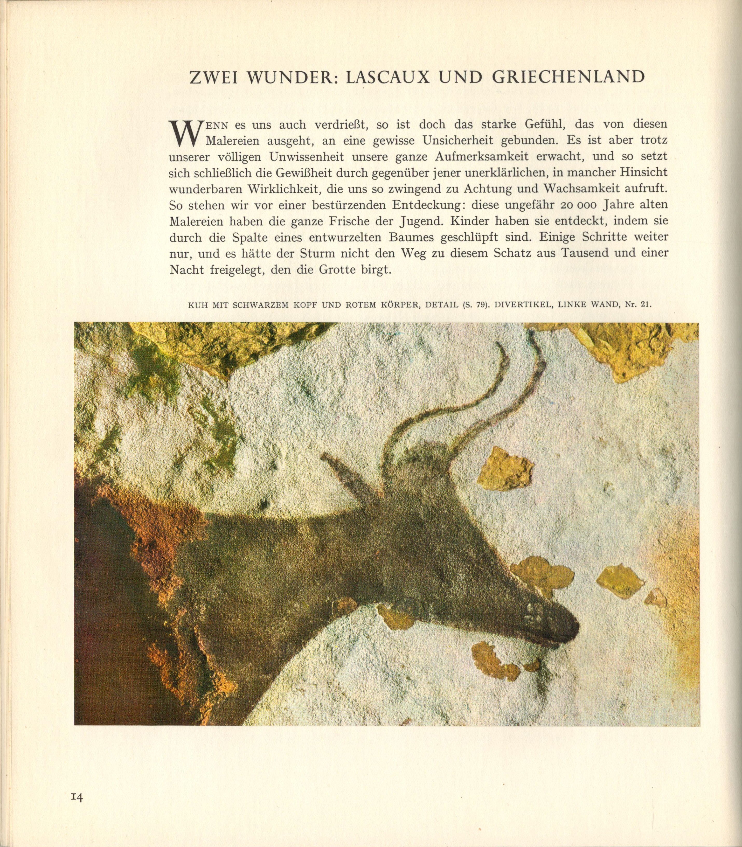 Die vorgeschichtliche Malerei: LASCAUX - Ausschnitt aus dem Buch