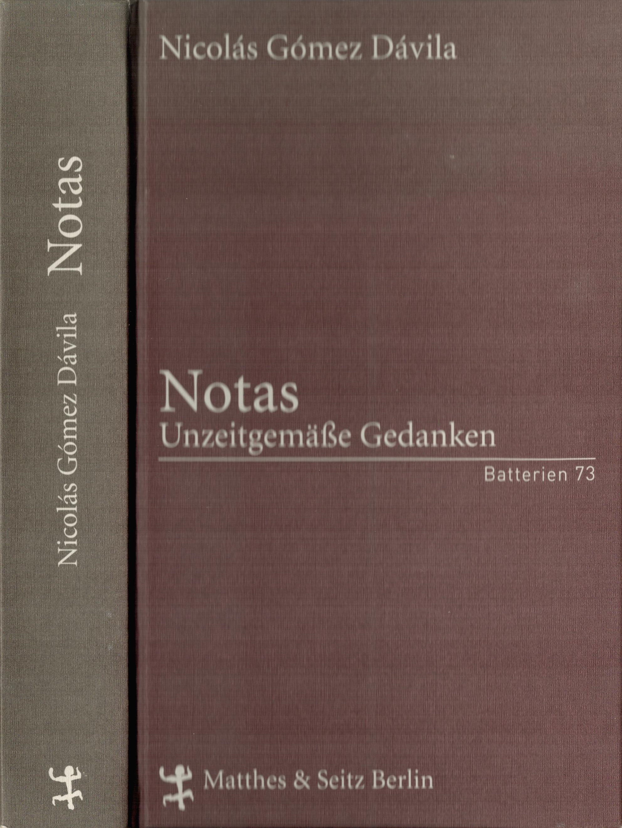 Notas - Frontdeckel