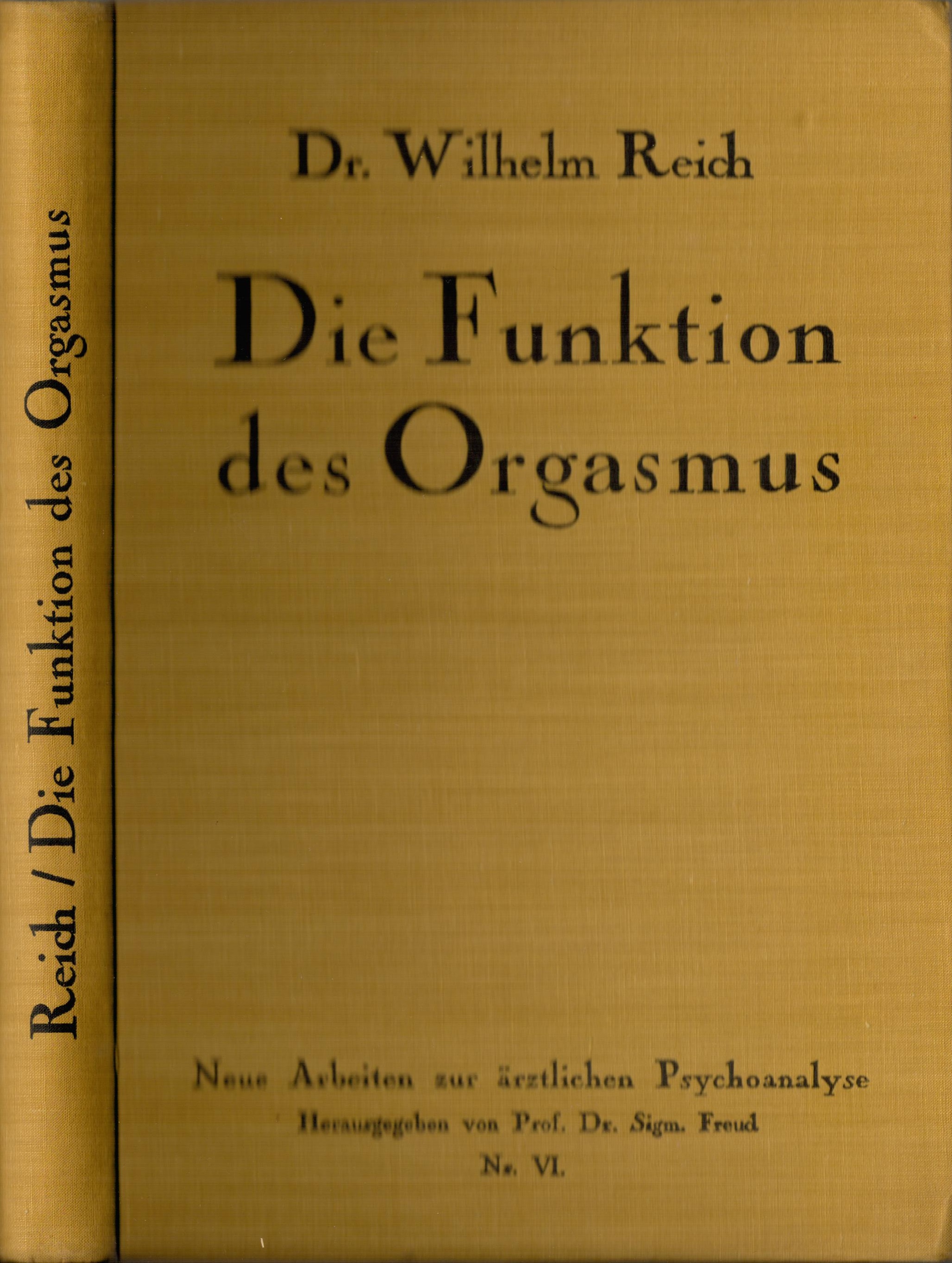 Die Funktion des Orgasmus - Frontdeckel