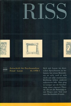 RISS - Zeitschrift für Psychoanalyse Freud Lacan