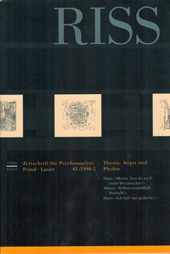 RISS - Zeitschrift für Psychoanalyse Freud Lacan