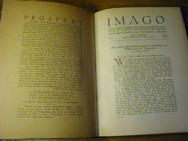 IMAGO, Bände 1-23 (kpl., 1912-1937)