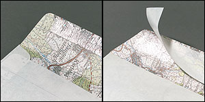 Briefkuverts aus Landkartenpapier