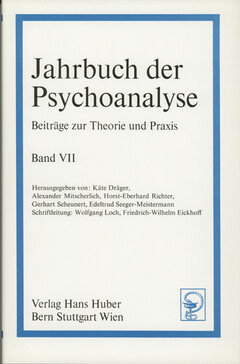 Jahrbuch der Psychoanalyse