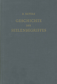 Geschichte des Seelenbegriffes