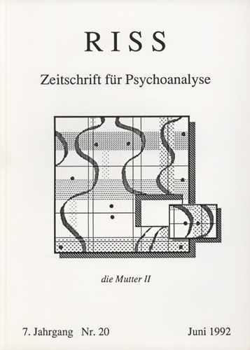 RISS - Zeitschrift für Psychoanalyse No. 20 (7. Jg.)