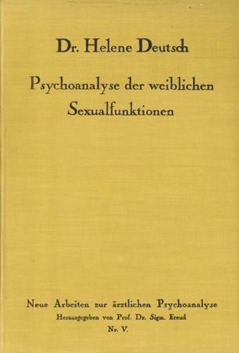 Psychoanalyse der weiblichen Sexualfunktionen